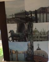 Medium size notebook printed with photos taken on a trip to Venice
